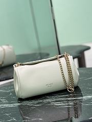 Prada Small Tumulte Nappa Leather Bag 1BD395 White - 24×13×13cm - 2