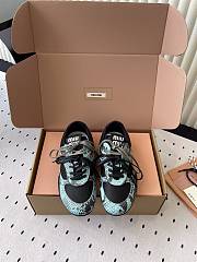 Miumiu Gymnasium Technical Fabric and Python Low Top Sneakers 20319 - 4