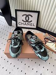 Miumiu Gymnasium Technical Fabric and Python Low Top Sneakers 20319 - 6