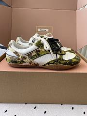 Miumiu Gymnasium Technical Fabric and Python Low Top Sneakers 20320 - 1