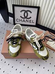 Miumiu Gymnasium Technical Fabric and Python Low Top Sneakers 20320 - 6