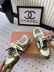 Miumiu Gymnasium Technical Fabric and Python Low Top Sneakers 20320 - 2