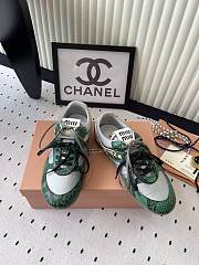 Miumiu Gymnasium Technical Fabric and Python Low Top Sneakers 20321 - 4