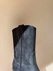 Miumiu 60mm Embroidered Leather Cowboy Boots Black - 5