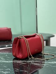 Prada Small Tumulte Nappa Leather Bag 1BD395 Red - 24×13×13cm - 3
