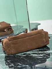 Prada Explore Large Suede Shoulder Bag With Flap Brown 1BD391 - 37.5x19x12cm - 3
