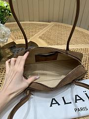 Alaia Le Teckel Medium Bag In Nubuk Calfskin Brown - 33x11x10cm - 3