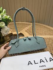 Alaia Le Teckel Medium Bag In Nubuk Calfskin Sage - 33x11x10cm - 1