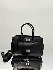 Balenciaga Bel Air Mini Carry All Bag Black Silver - 23x10x8cm - 1