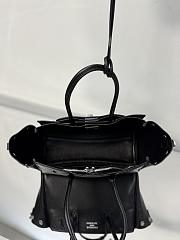 Balenciaga Bel Air Mini Carry All Bag Black Silver - 23x10x8cm - 6