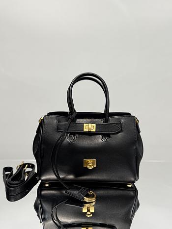 Balenciaga Bel Air Mini Carry All Bag Black Gold - 23x10x8cm