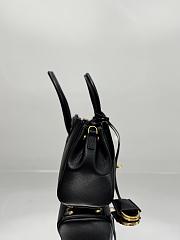 Balenciaga Bel Air Mini Carry All Bag Black Gold - 23x10x8cm - 6