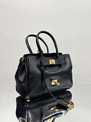 Balenciaga Bel Air Mini Carry All Bag Black Gold - 23x10x8cm - 3