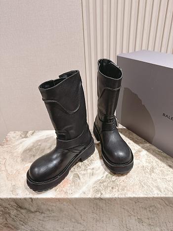 Balenciaga Venom Boot in Black Calfskin