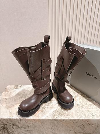 Balenciaga Boot in Brown Calfskin