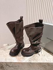 Balenciaga Boot in Brown Calfskin - 4