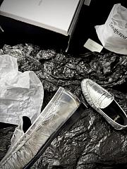 YSL Le Loafer Supple In Eel Silver - 4