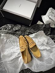 YSL Le Loafer Supple In Suede Yellow - 5