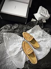 YSL Le Loafer Supple In Suede Yellow - 4
