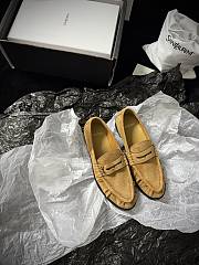 YSL Le Loafer Supple In Suede Yellow - 2