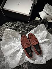 YSL Le Loafer Supple In Suede Brown - 5