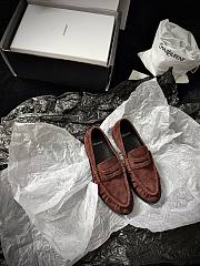 YSL Le Loafer Supple In Suede Brown - 2