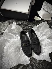 YSL Le Loafer Supple In Suede Black - 3