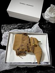 Isabel Marant Elten 45 Suede Leather Boots In Cognac - 5