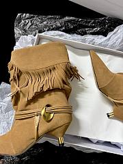 Isabel Marant Elten 45 Suede Leather Boots In Cognac - 3