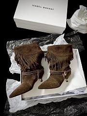 Isabel Marant Elten 45 Suede Leather Boots In Brown - 1