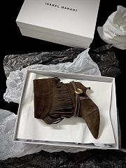 Isabel Marant Elten 45 Suede Leather Boots In Brown - 4