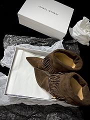Isabel Marant Elten 45 Suede Leather Boots In Brown - 3