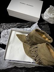 Isabel Marant Elten 45 Suede Leather Boots In Dark Beige - 5