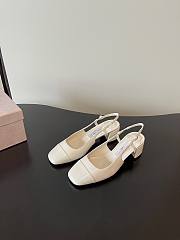 Jimmy Choo Elisa Sling Back 45 Patent Leather Pumps Latte  - 5
