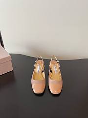Jimmy Choo Elisa Sling Back 45 Patent Leather Pumps Nude - 3