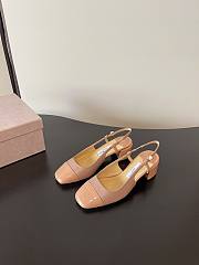 Jimmy Choo Elisa Sling Back 45 Patent Leather Pumps Nude - 6