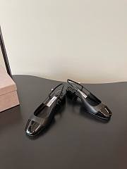 Jimmy Choo Elisa Sling Back 45 Patent Leather Pumps Black - 5