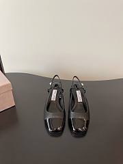 Jimmy Choo Elisa Sling Back 45 Patent Leather Pumps Black - 3