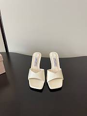 Jimmy Choo Skye 70 Vintage Leather Sandals Latte  - 5