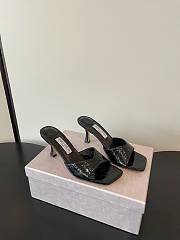 Jimmy Choo Skye 70 Vintage Leather Sandals Black - 1