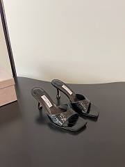 Jimmy Choo Skye 70 Vintage Leather Sandals Black - 3