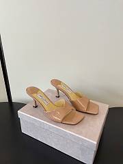 Jimmy Choo Skye 70 Patent Leather Sandals Nude - 1