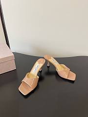 Jimmy Choo Skye 70 Patent Leather Sandals Nude - 5