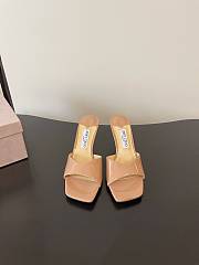 Jimmy Choo Skye 70 Patent Leather Sandals Nude - 3