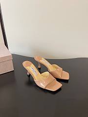 Jimmy Choo Skye 70 Patent Leather Sandals Nude - 2