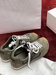 Loewe Ballet Runner 2.0 in Nylon and Calfskin Green - 3