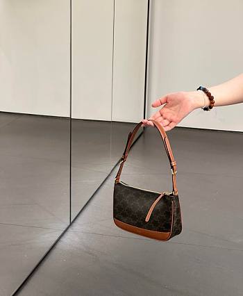 Celine Ava Bag in Triomphe Canvas - 21.5x16x13.5cm