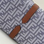 Fendi Summer Tote Blue Denim Effect FF Jacquard Bag - 37x29x16cm - 2