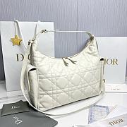 Dior Large D-Dream Bag White Macrocannage Lambskin - 38x24x15cm - 3