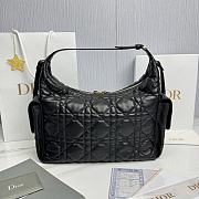 Dior Large D-Dream Bag Black Macrocannage Lambskin - 38x24x15cm - 2